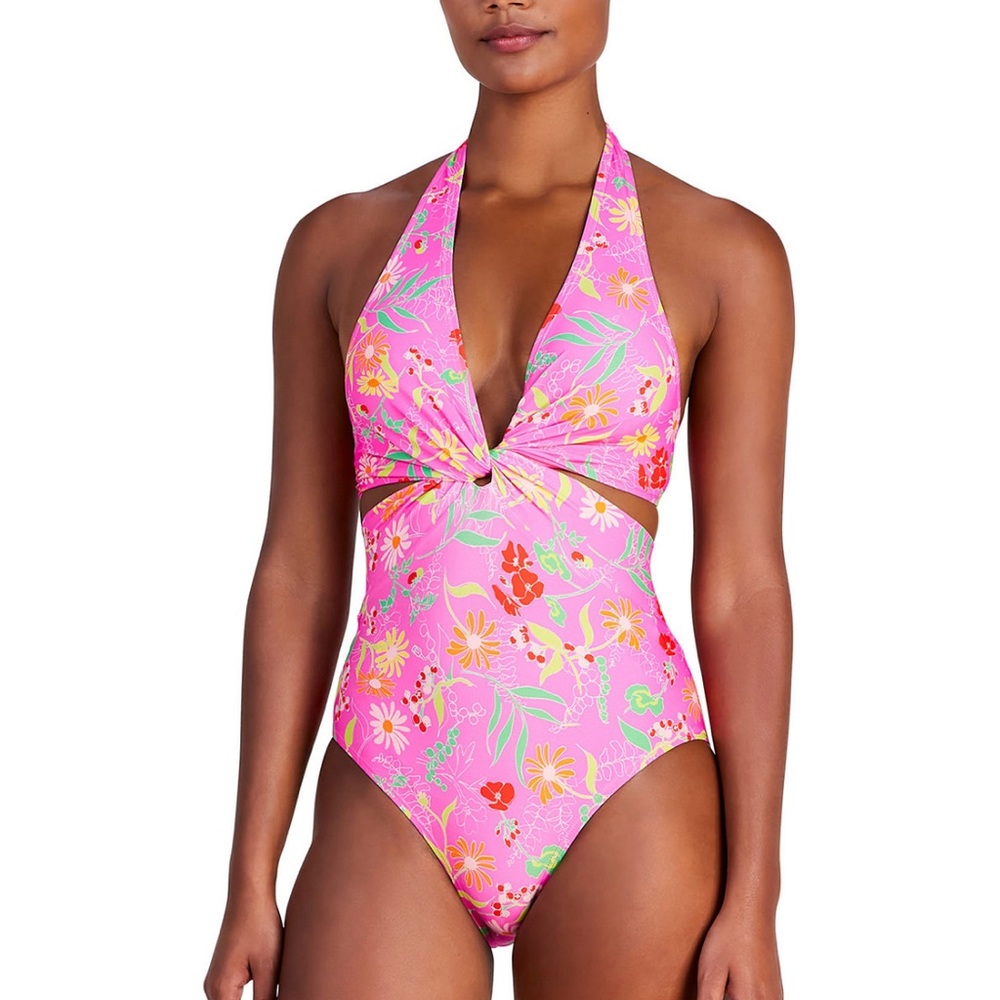 ✨Host Pick✨ Katespade Knot-Front Halter One-Piece Swimsuit